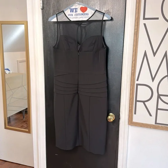 Aidan Mattox Pleated Fit and Flare Cocktail Dress - Picture 5 of 5